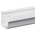 Euramax Roofing Gutter, 10 ft L, 5 in W, Vinyl, Traditional White M0573